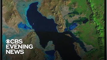 Satellite images reveal Utah's Great Salt Lake is drying up due to climate change